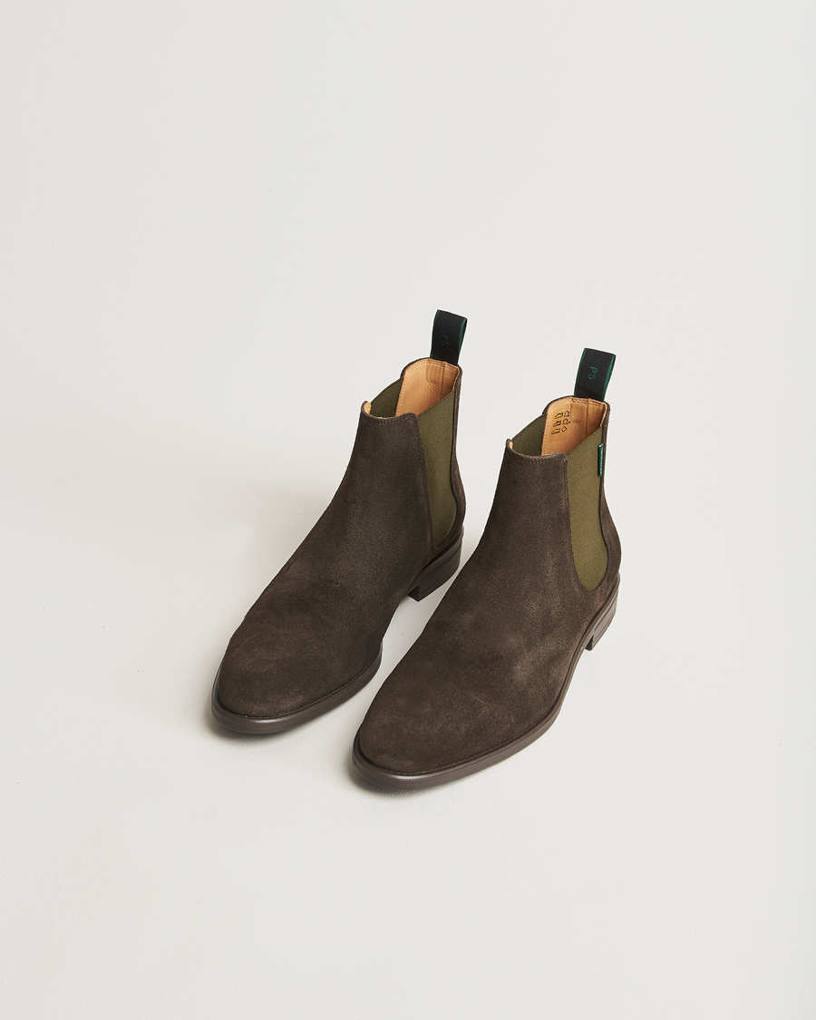 Herren |  | PS Paul Smith | Cedric Suede Chelsea Boot Dark Brown