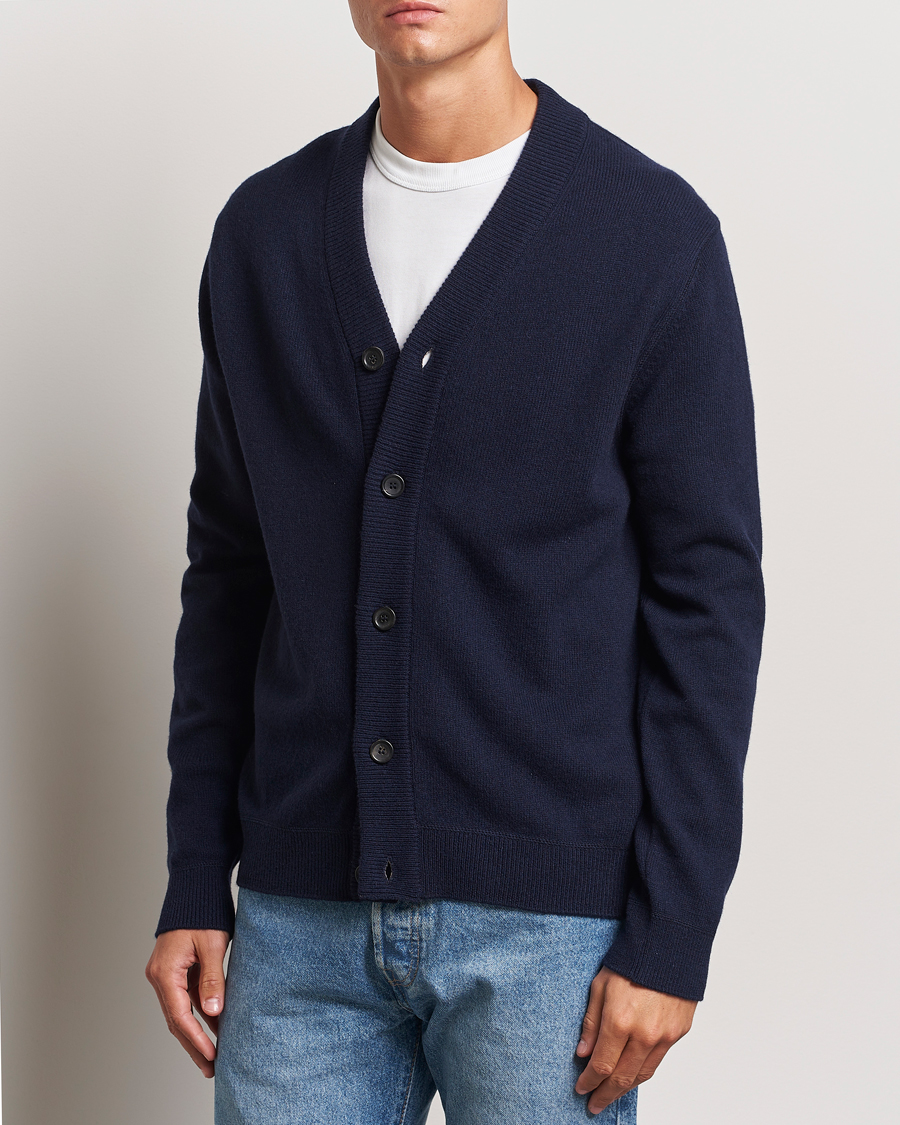 Herren |  | PS Paul Smith | Merino Wool Cardigan Navy