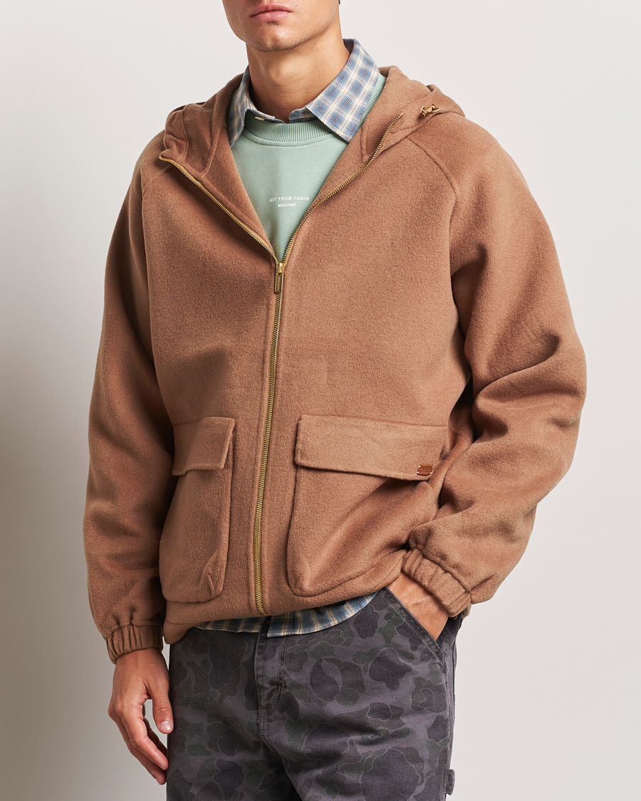 Herren |  | Drôle de Monsieur | La Veste Capuche Wool Camel