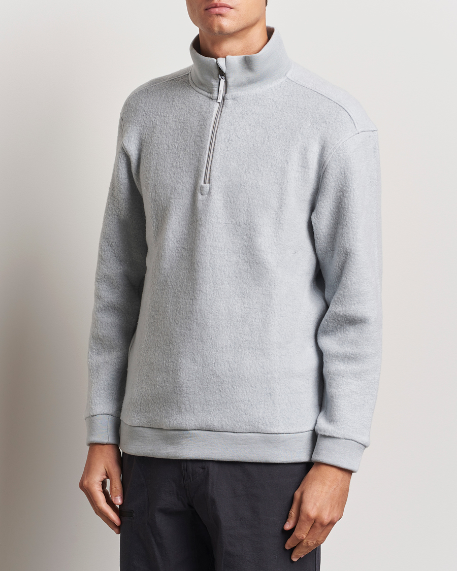 Herren |  | Houdini | Alto Wool/Tencel Half Zip Cloudy Grey