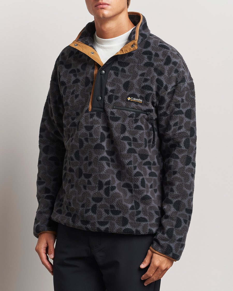 Herren |  | Columbia | Helvetia Printed Half Snap Fleece Black