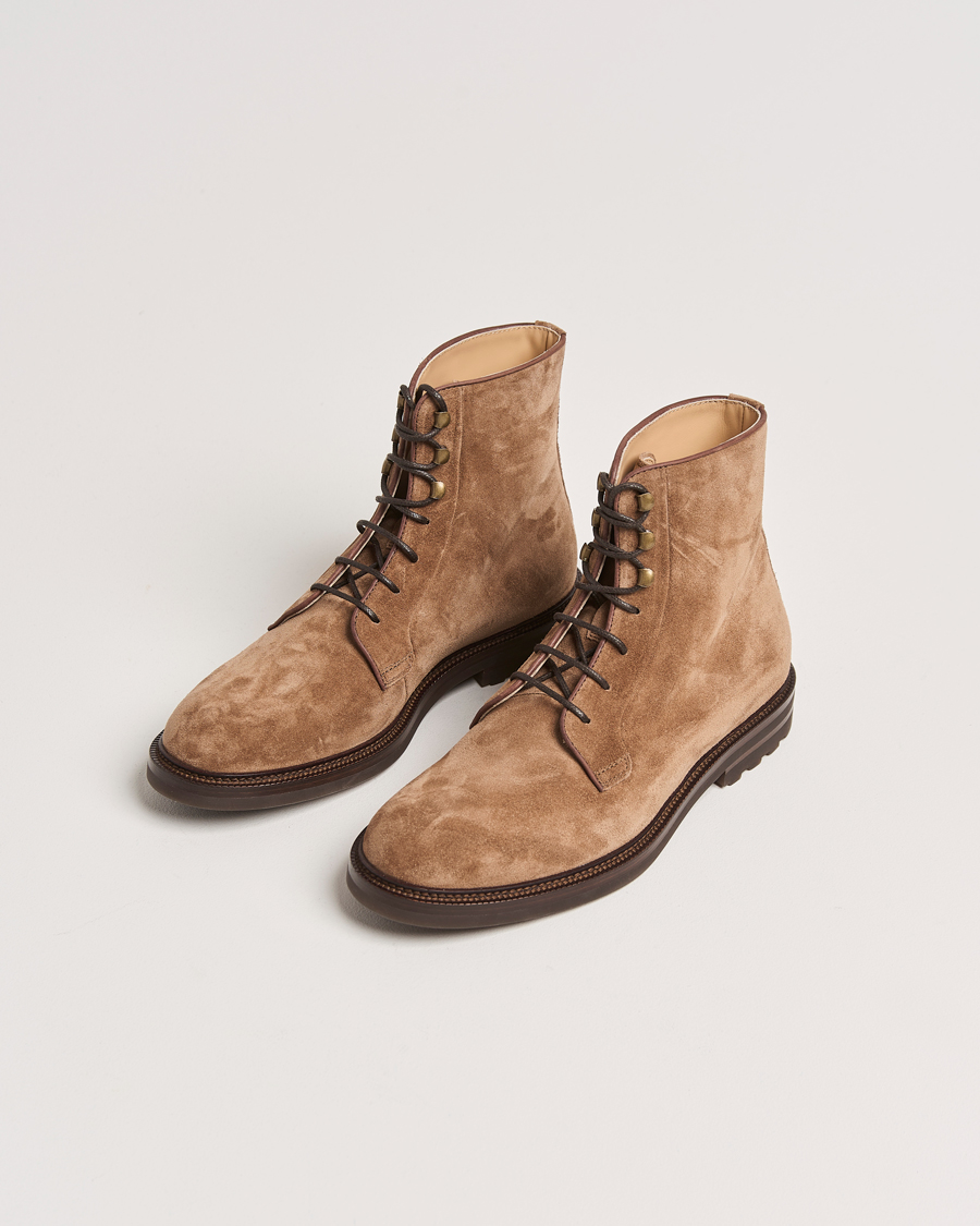 Herren |  | Brunello Cucinelli | Lace Up Boots Brown Suede