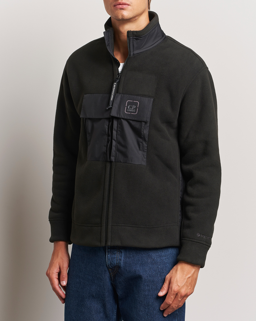 Herren |  | C.P. Company | Metropolis Polar Fleece Pertex Zip Black