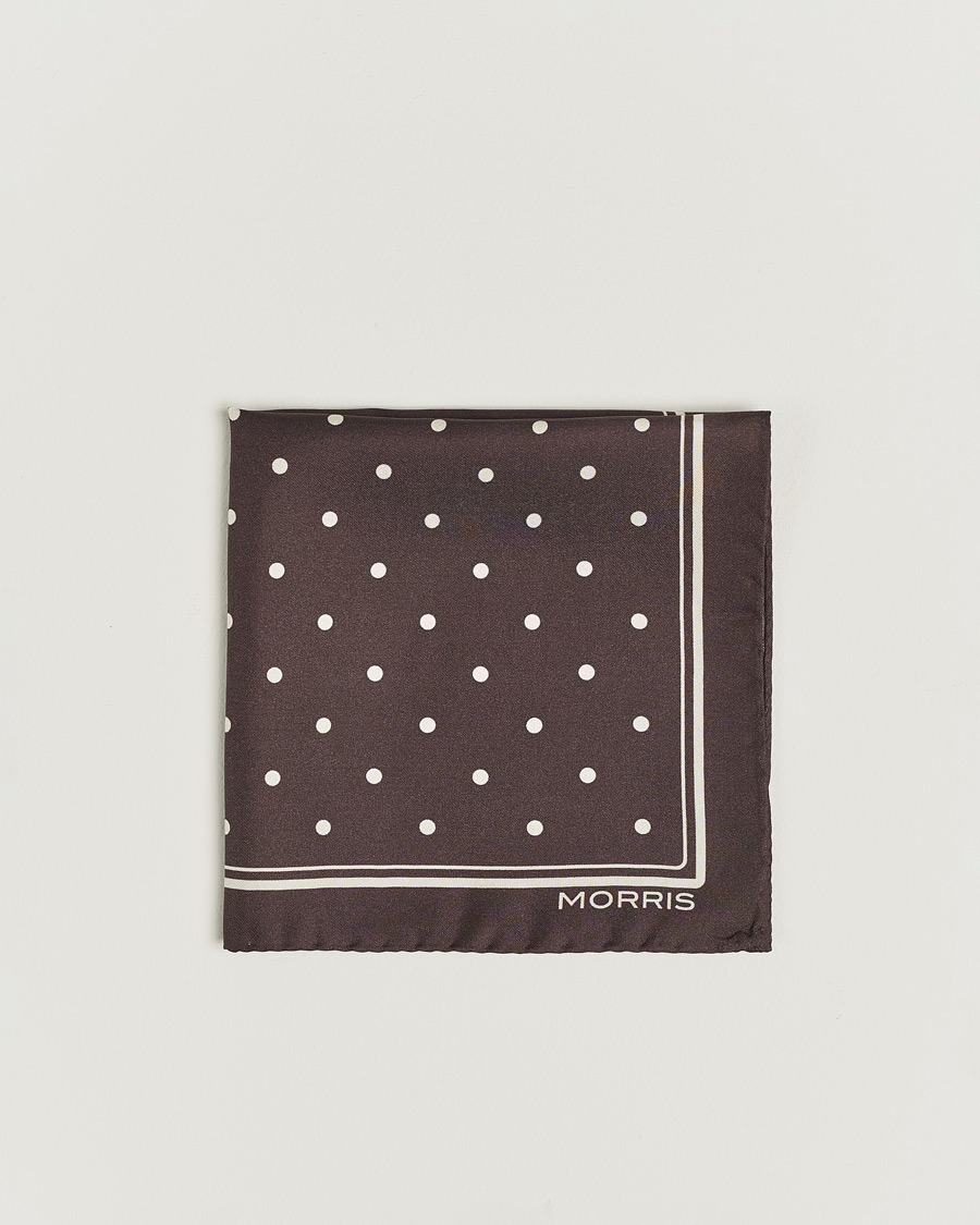 Herren |  | Morris | Dot Pocket Square Brown