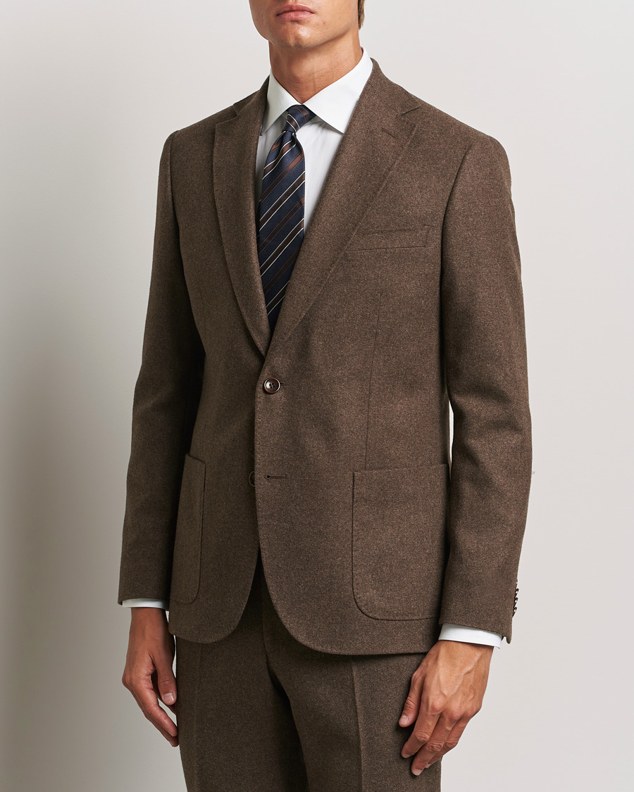 Herren |  | Morris | Flannel Wool Blazer Brown