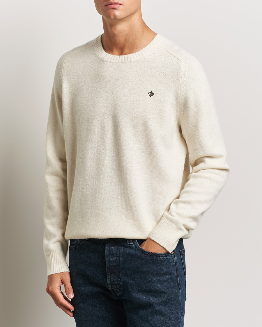 Herren |  | Morris | Hertford Merino Crew Neck Off White