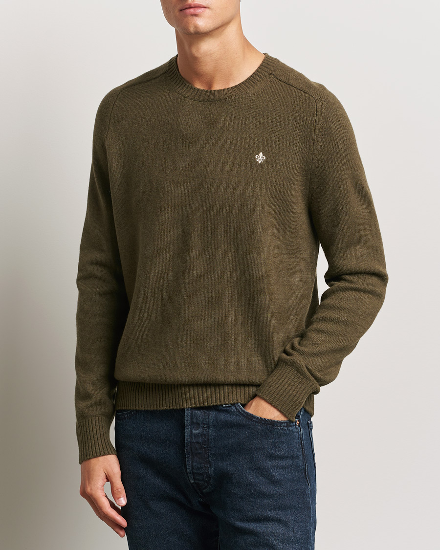 Herren |  | Morris | Hertford Merino Crew Neck Olive