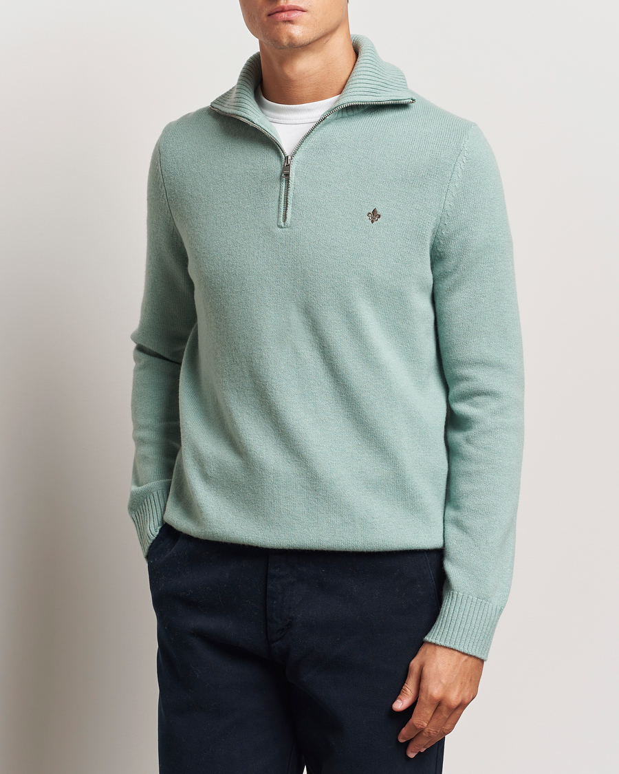 Herren |  | Morris | Hertford Merino Half Zip Green