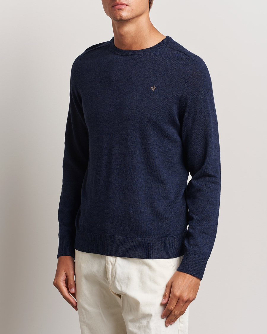 Herren |  | Morris | Merino O-neck Blue