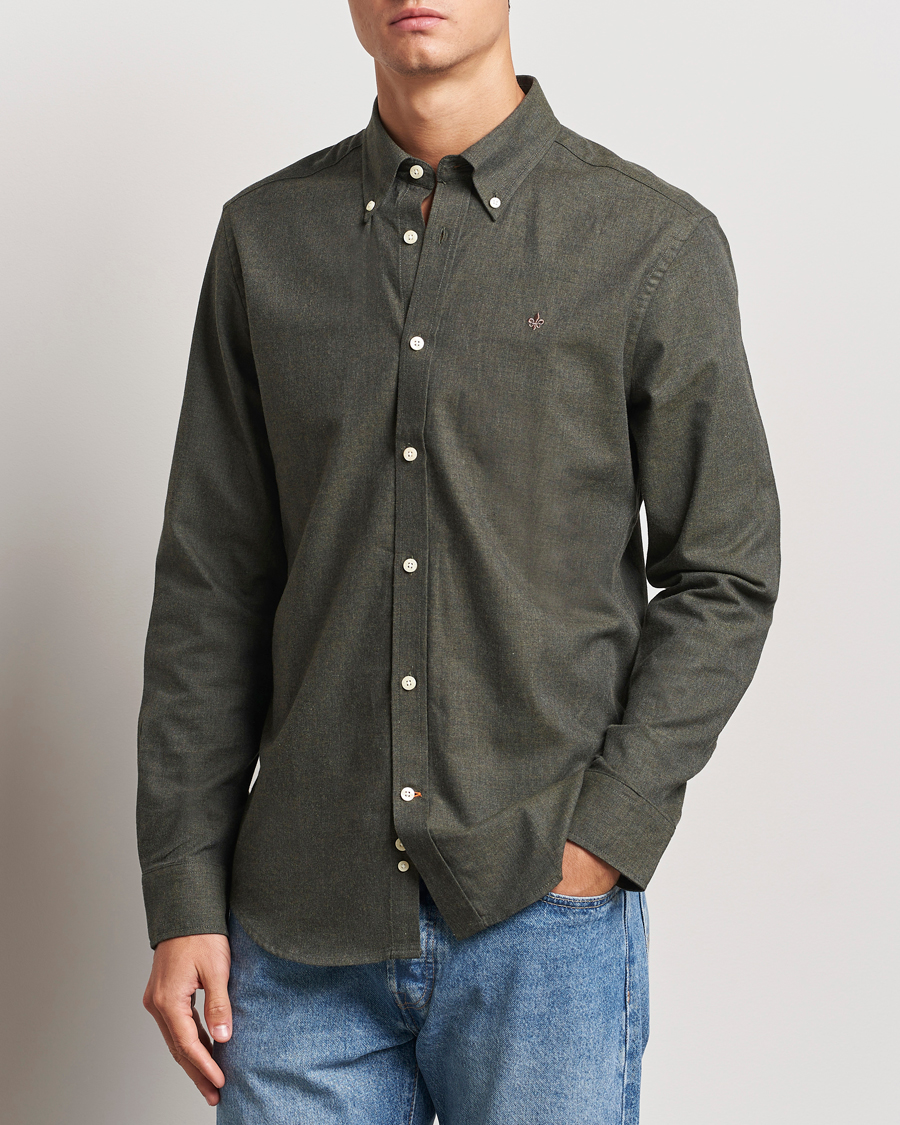 Herren |  | Morris | Watts Flannel Shirt Olive