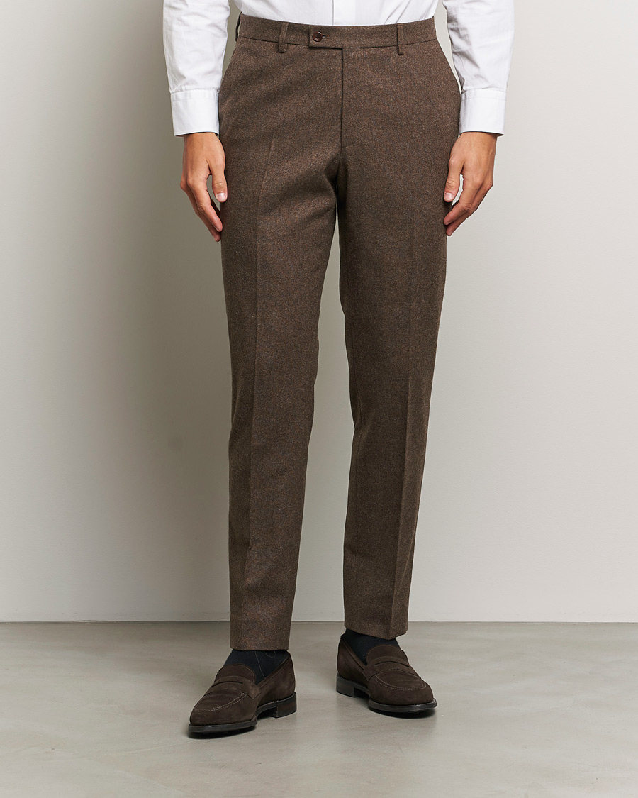 Herren |  | Morris Heritage | Flannel Suit Trousers Brown