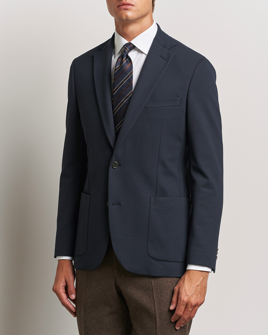 Herren | Smart Casual | Morris Heritage | Soft Jersey Blazer Navy