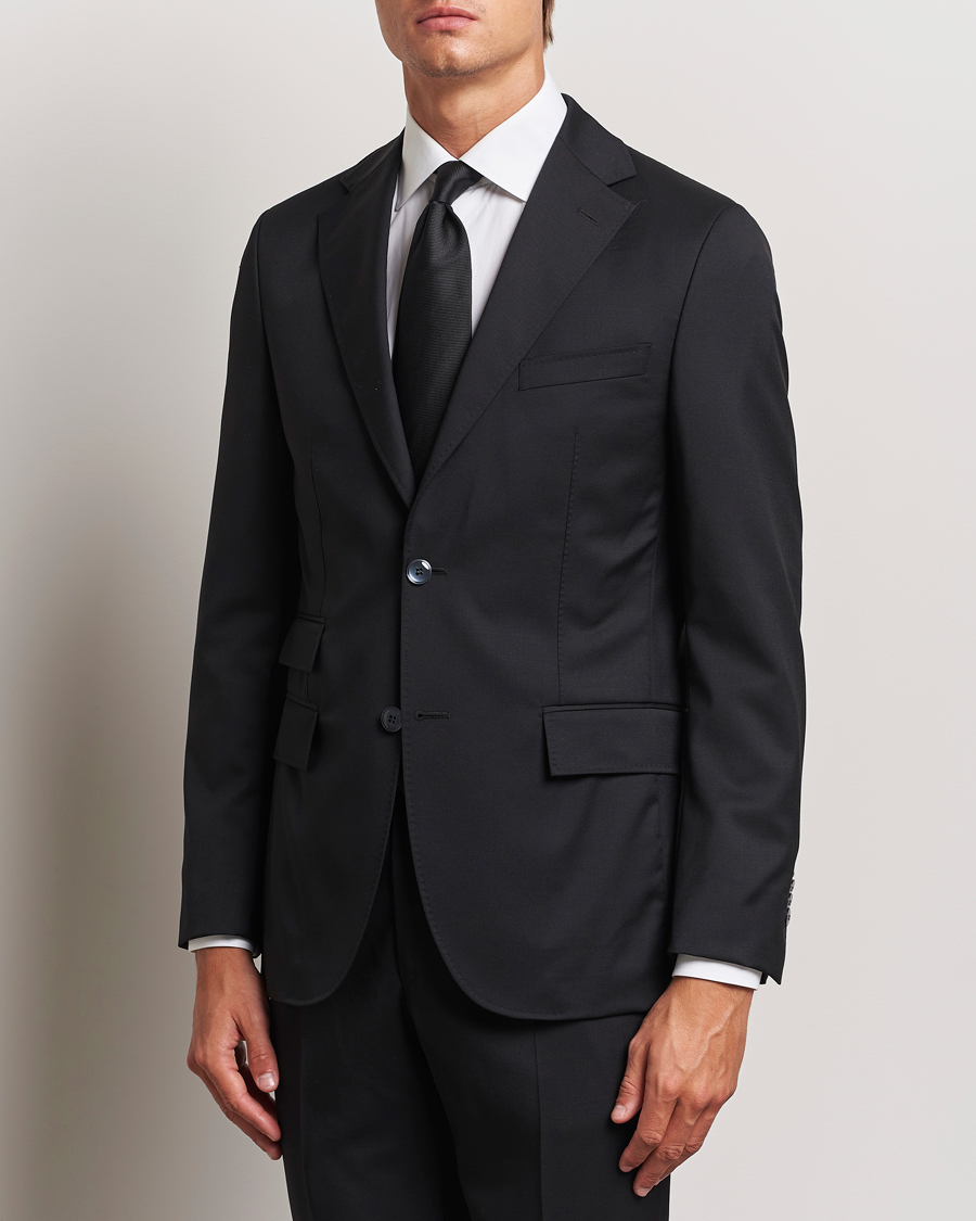 Herren | Kombi-Sakko | Morris Heritage | Prestige Wool Suit Blazer Black