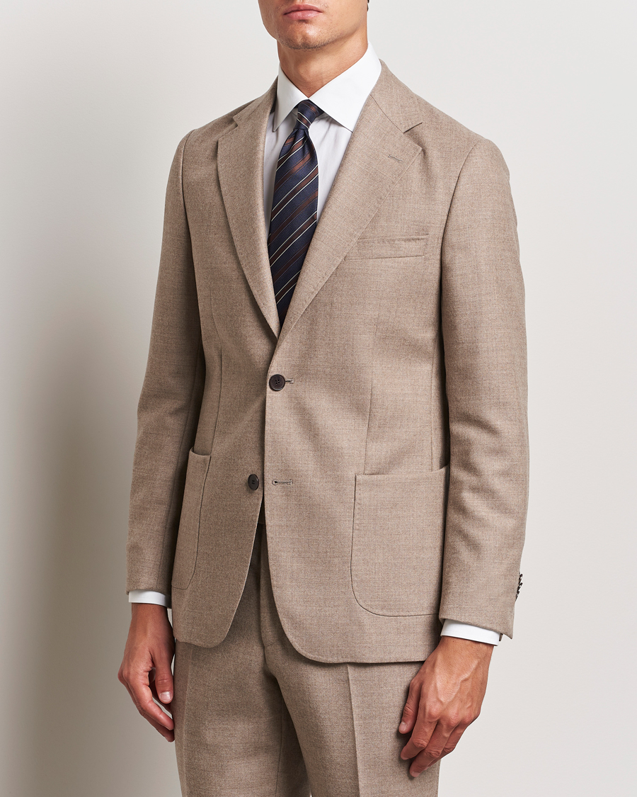 Herren | Smart Casual | Morris Heritage | Prestige Flannel Blazer Khaki