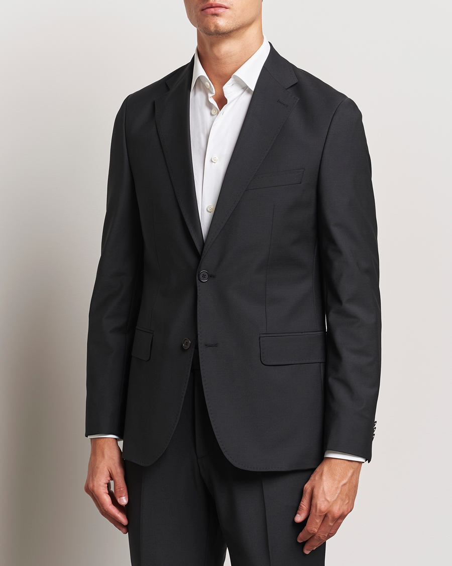 Herren | Kombi-Sakko | Morris Heritage | Morris Wool Suit Blazer Black