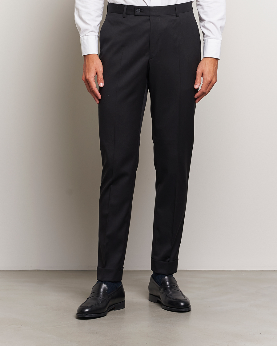 Herren |  | Morris Heritage | Morris Prestige Wool Suit Trousers Black