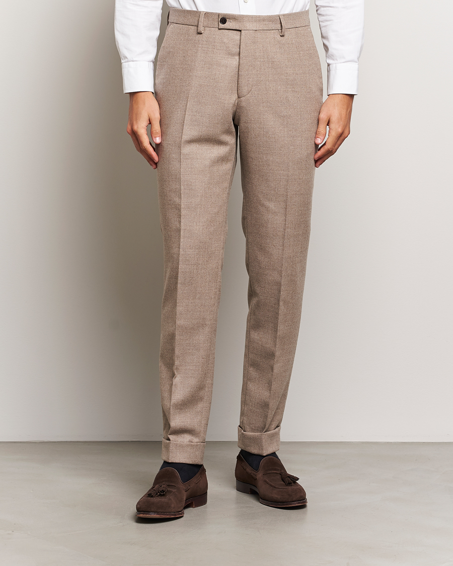 Herren | Business & Beyond - Formal | Morris Heritage | Morris Prestige Flannel Trousers Khaki