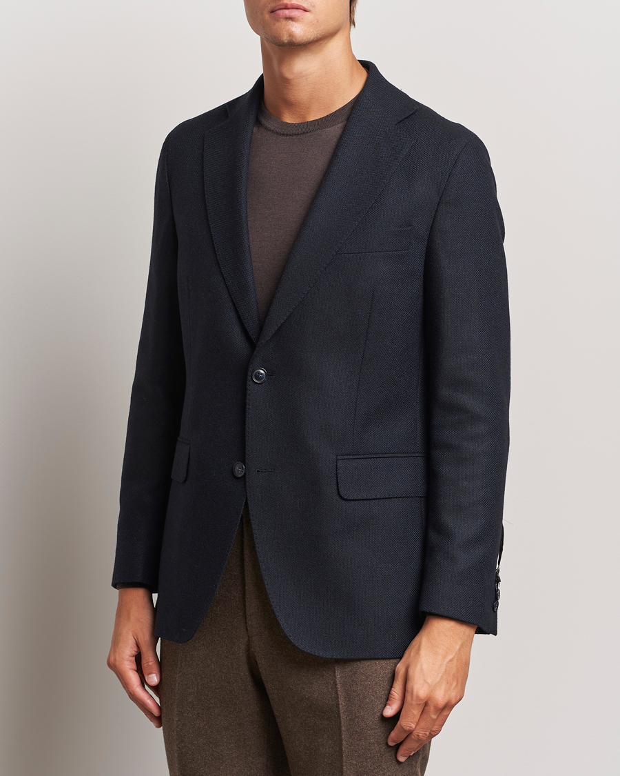 Herren |  | Oscar Jacobson | Fogerty Wool Hopsack Blazer Navy