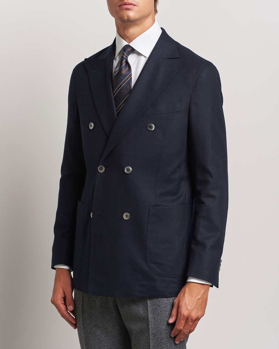 Herren |  | Oscar Jacobson | Farris DB Super 150's Loro Piana Wool Blazer Navy