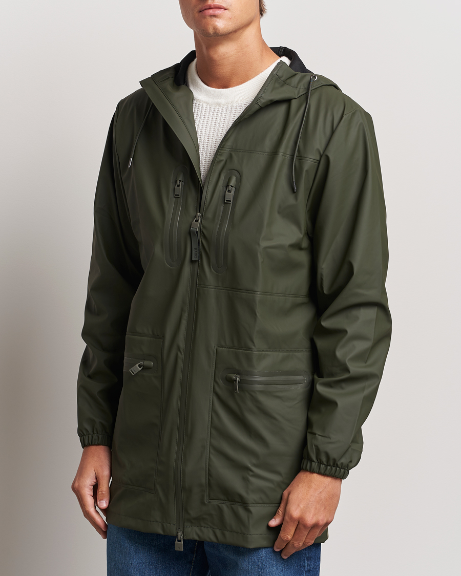 Herren |  | RAINS | Cargo Long Jacket Green