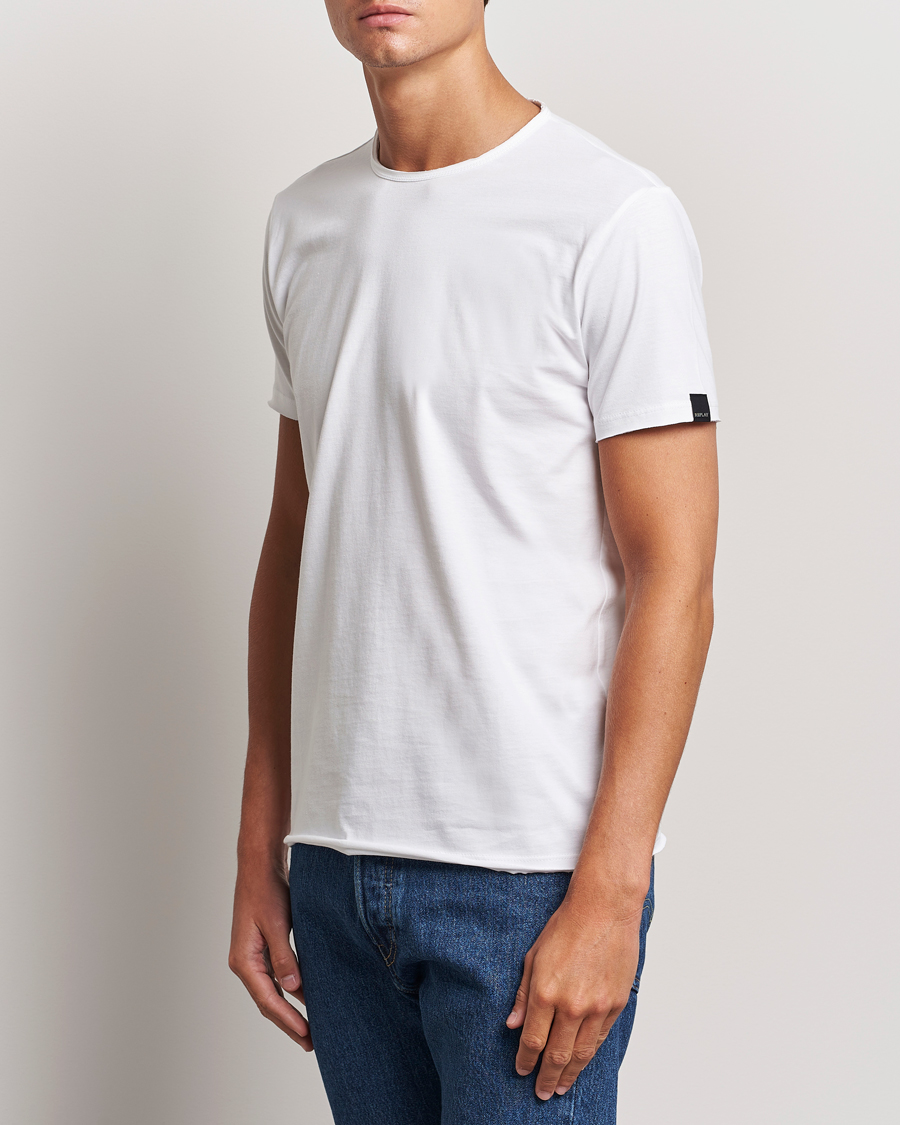 Herren | Weiße T-Shirts | Replay | Crew Neck T-Shirt White