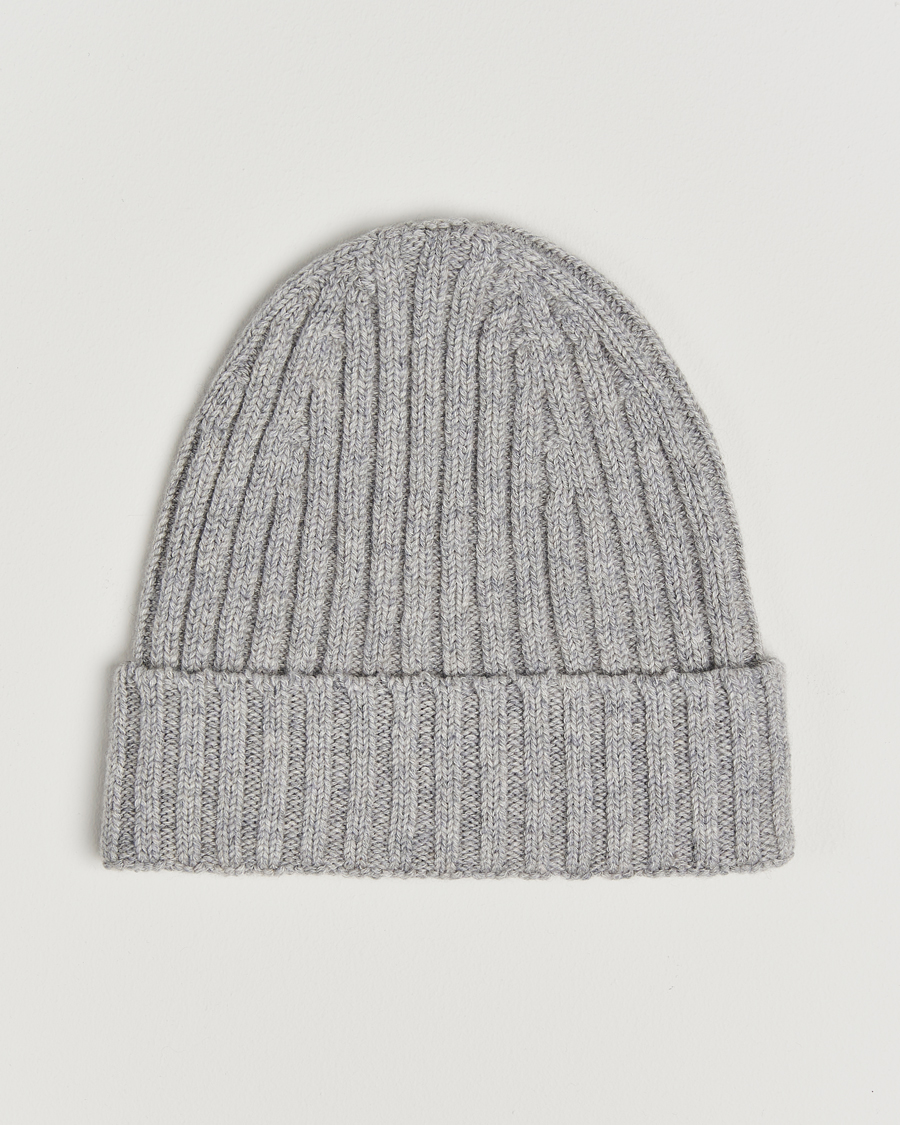 Herren |  | Stenströms | Ribbed Cotton/Cashmere Hat Navy