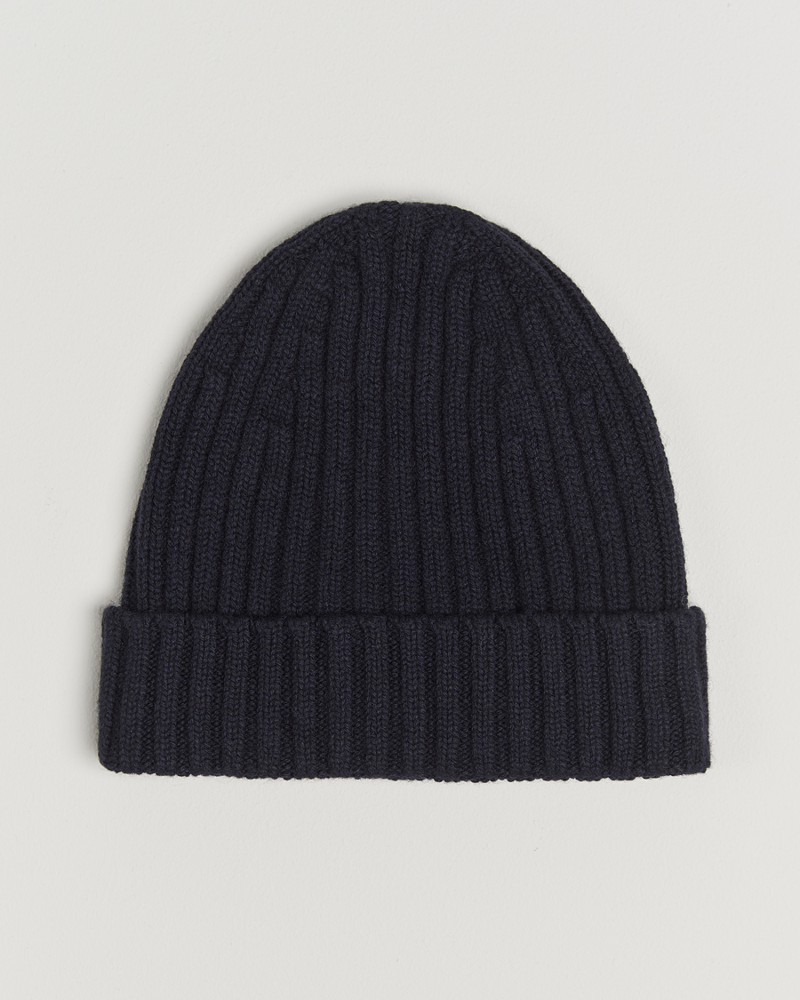 Herren |  | Stenströms | Ribbed Cotton/Cashmere Hat Grey