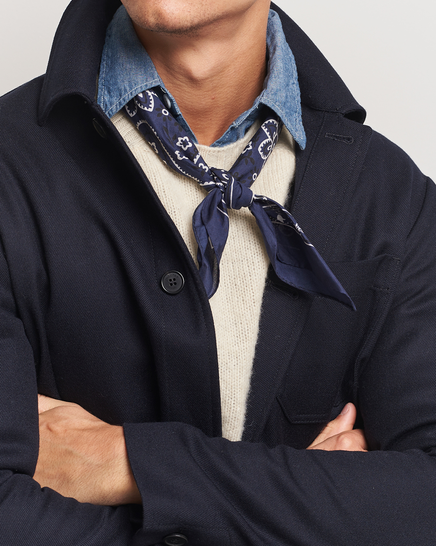 Herren |  | Drake\'s | Classic Paisley Bandana Navy