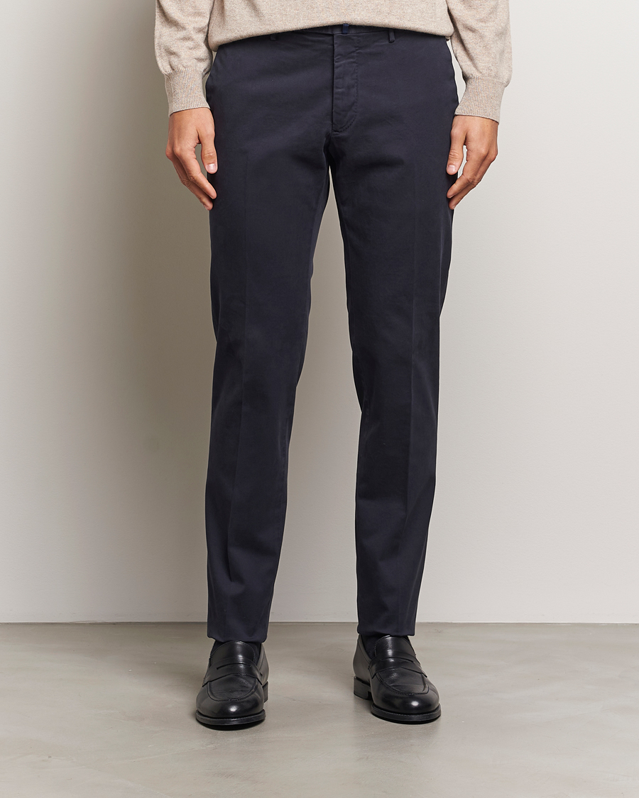 Herren |  | Incotex | Slim Fit Cotton Stretch Chinos Navy