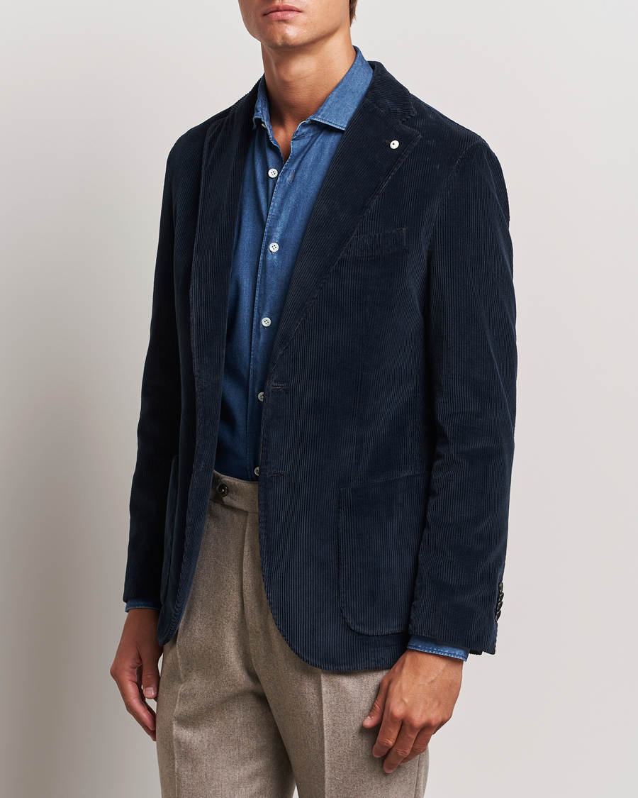 Herren | Sakkos | L.B.M. 1911 | Jack Corduroy Blazer Navy