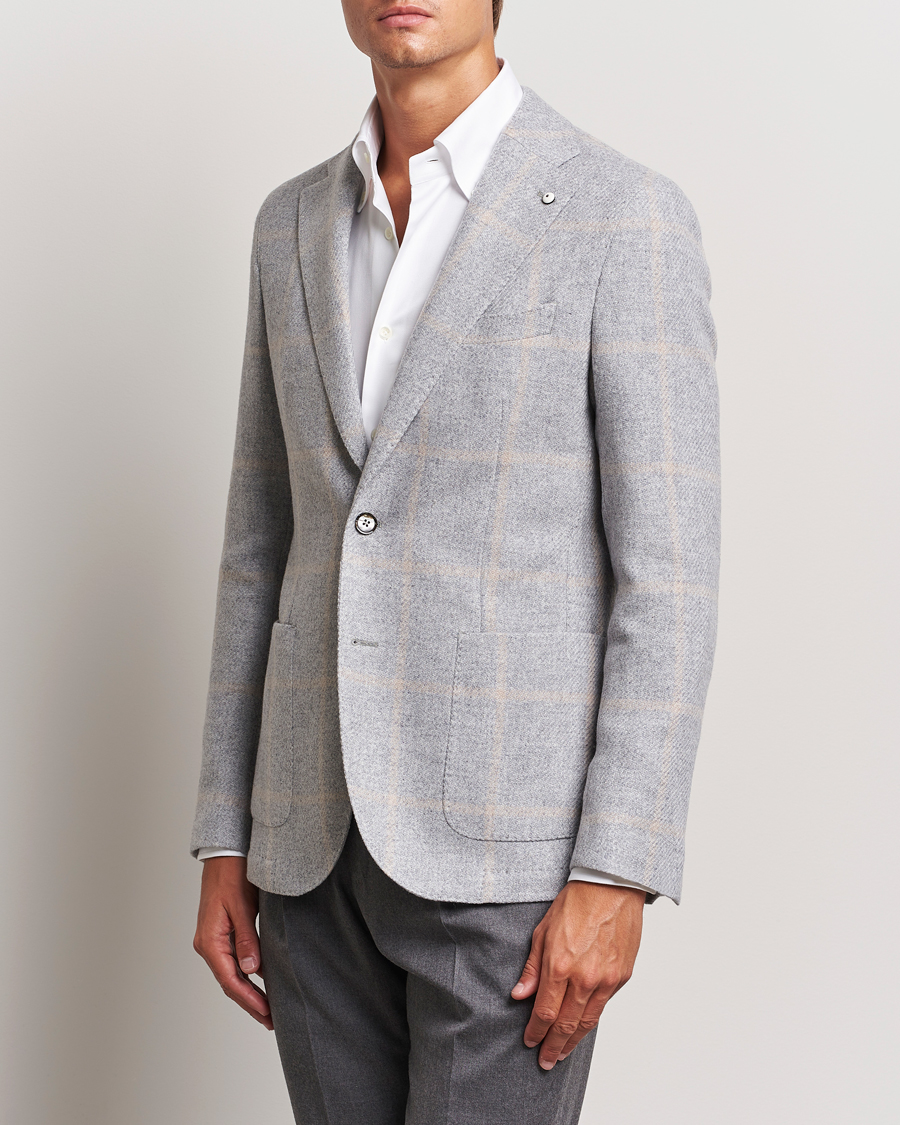 Herren |  | L.B.M. 1911 | Jack Regular Jersey Wool Blazer Light Grey