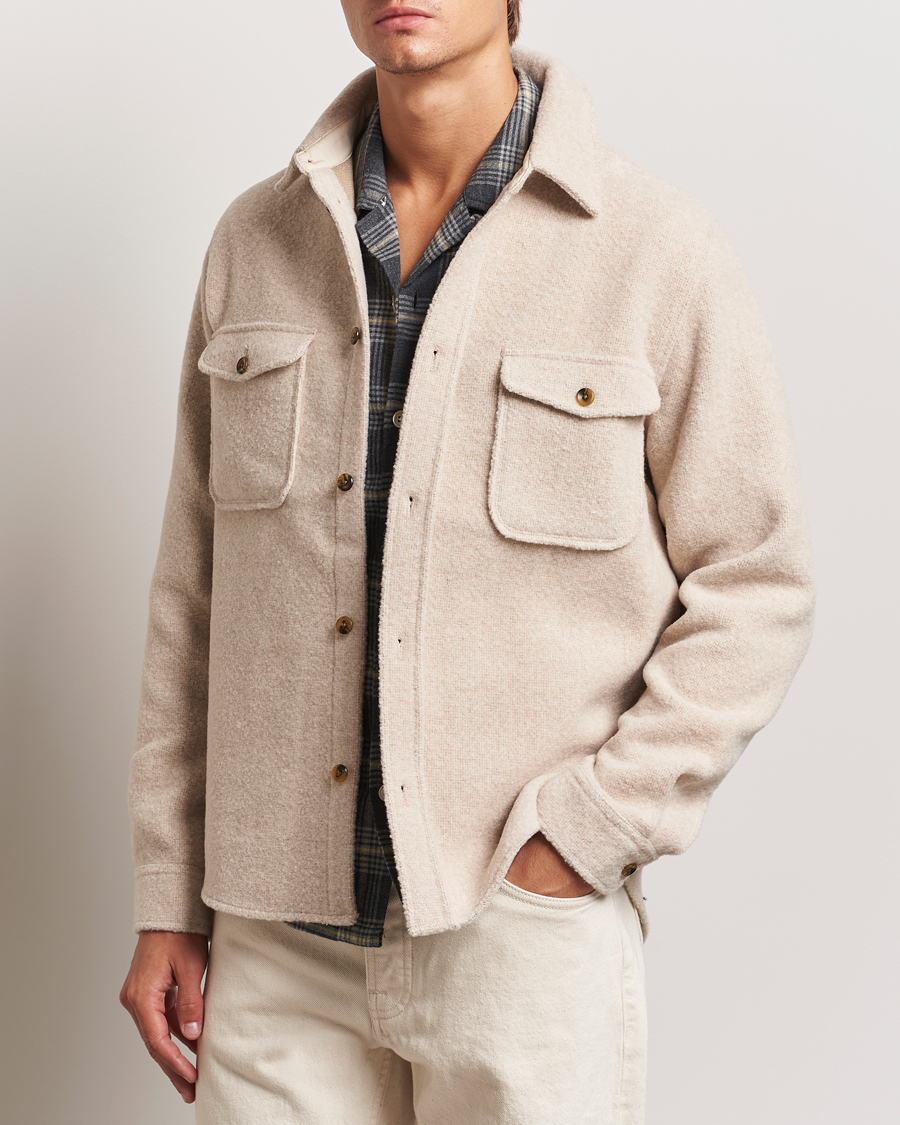 Herren |  | LES DEUX | Lennon Boucle Overshirt Ivory