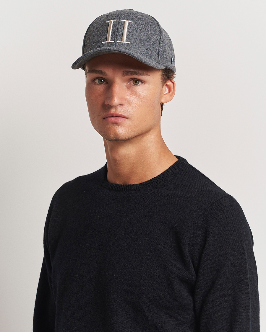 Herren | Hüte & Mützen | LES DEUX | Encore Wool Baseball Cap Light Grey Melange