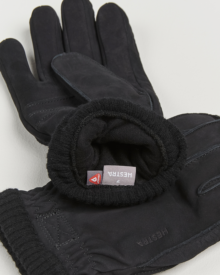 Herren |  | Hestra | Joar Primaloft Lined Nubuck Glove Black