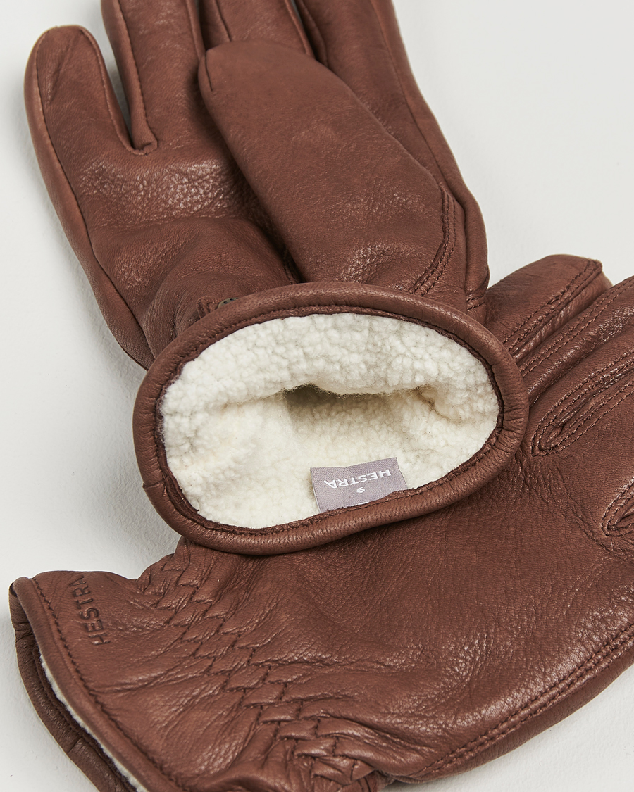 Herren |  | Hestra | Burensvik Deerskin Wool Pile Glove Cork