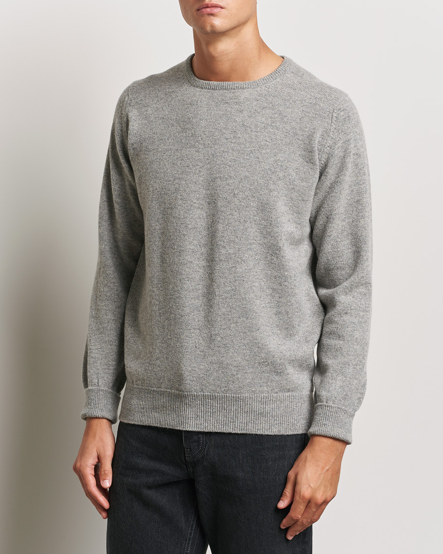 Herren | Rundausschnitt | William Lockie | Rob Lambswool Crewneck Flannel