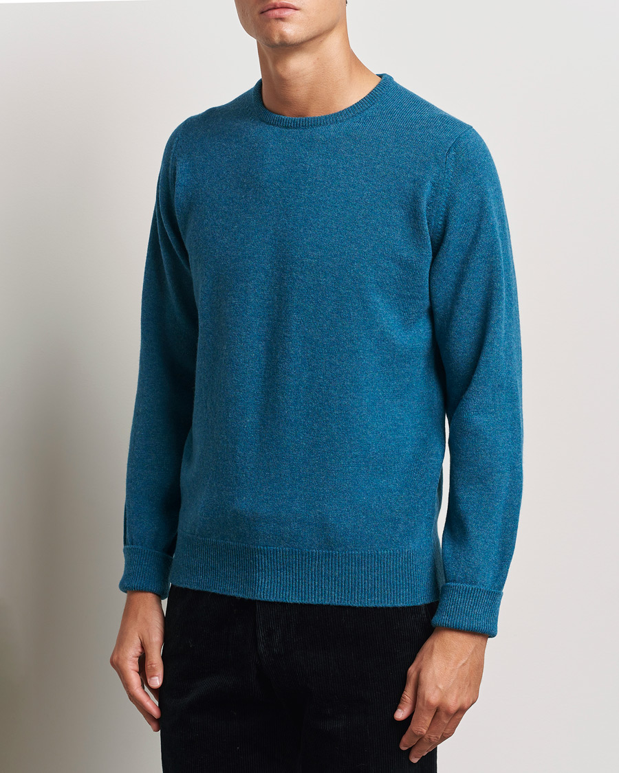 Herren | William Lockie | William Lockie | Rob Lambswool Crewneck Mallard