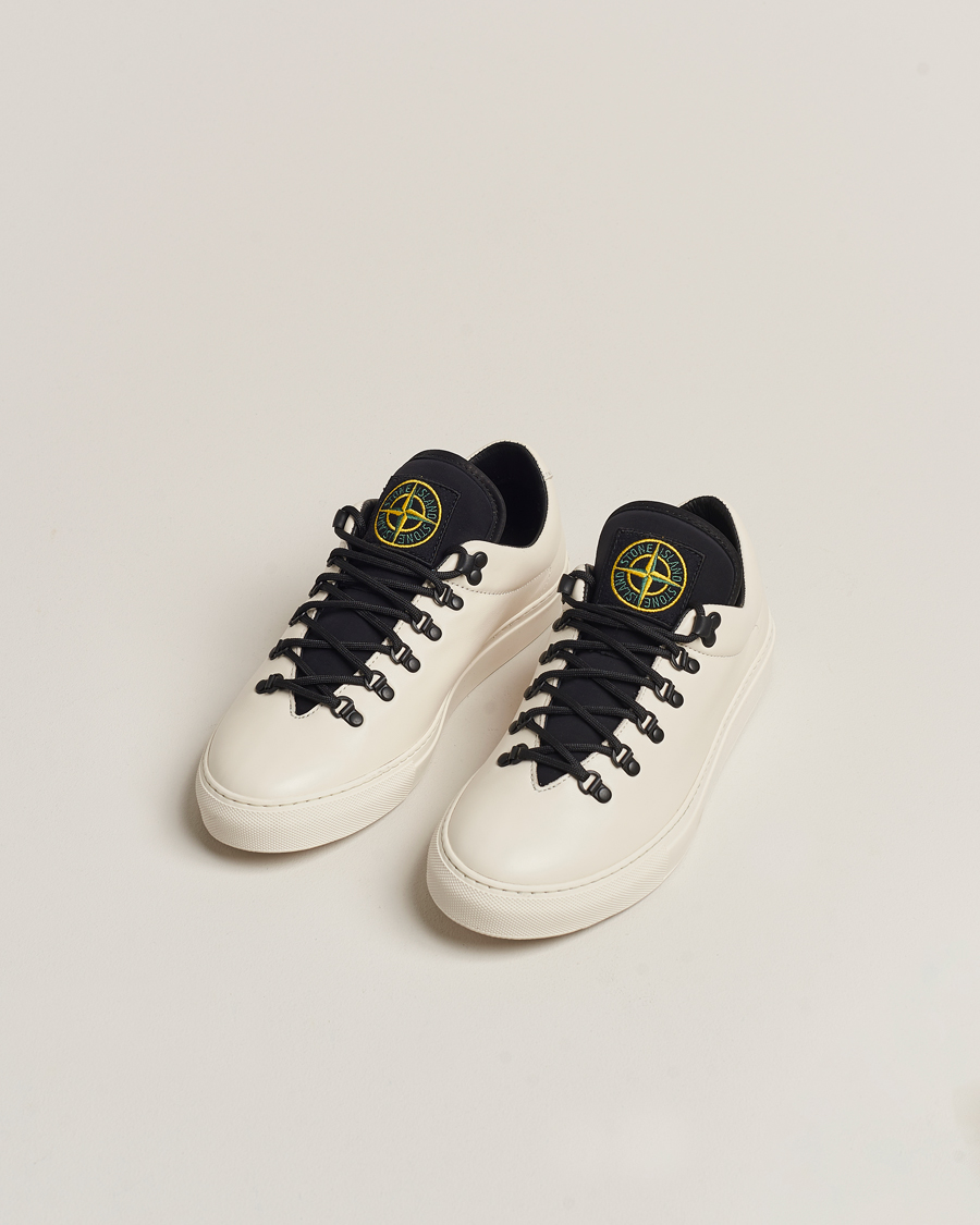 Herren | Luxury Classics | Stone Island | Leather Snekers Natural