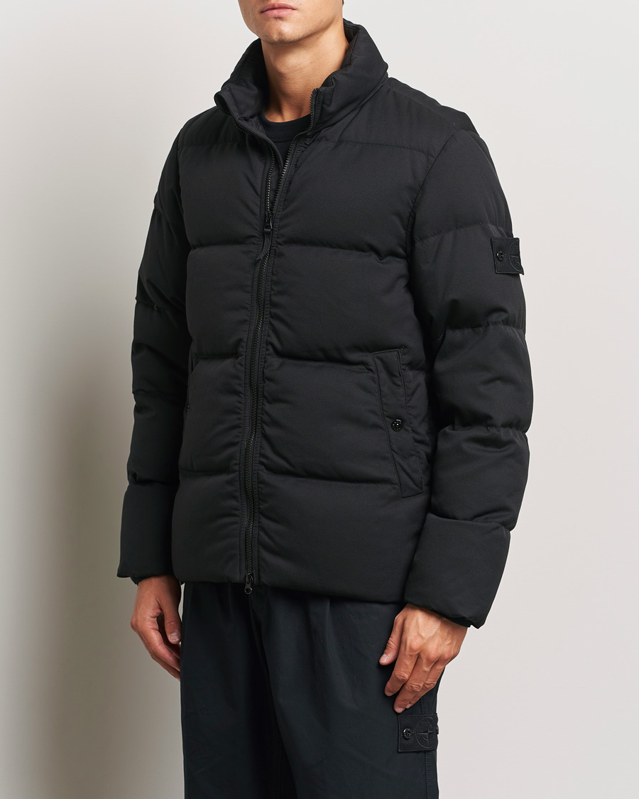 Herren | Zeitgemäße Jacken | Stone Island | Ghost Wool Twill Down Jacket Black