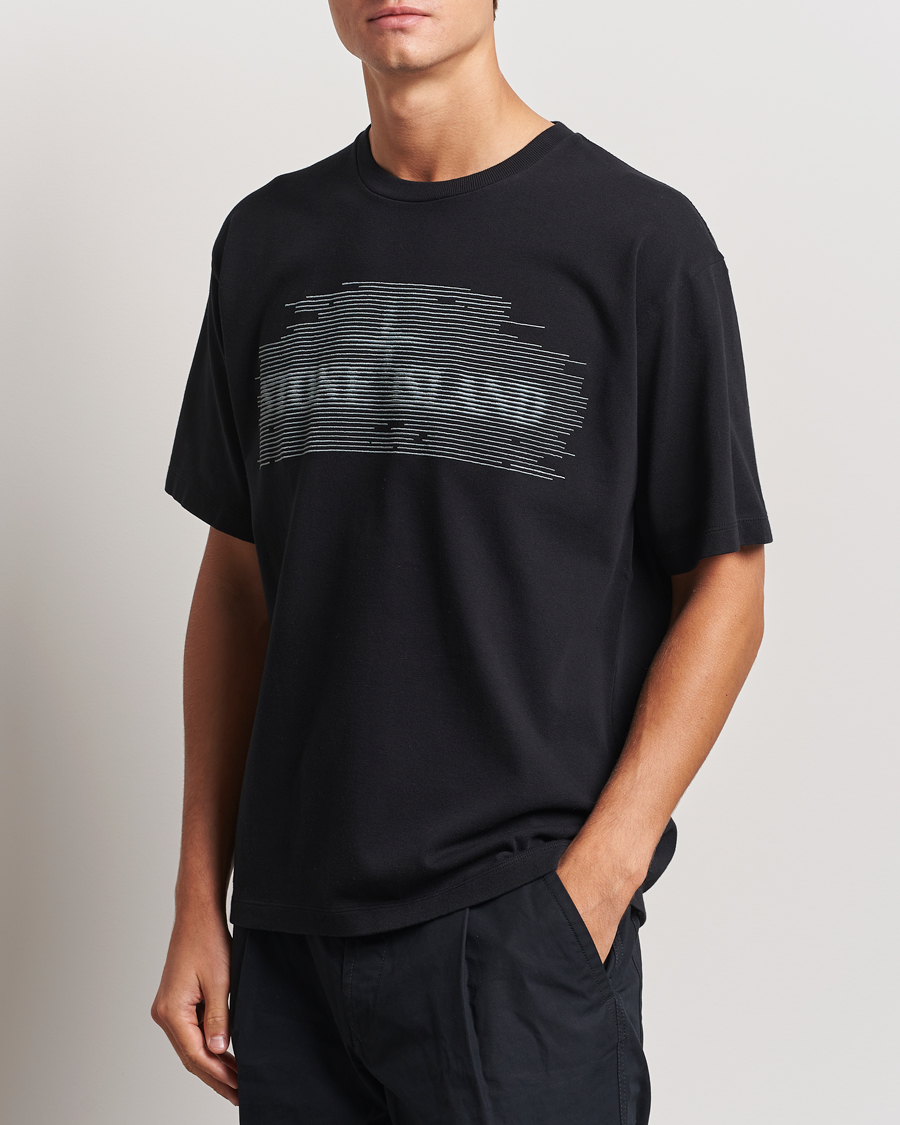 Herren |  | Stone Island | Garment Dyed Embroidery Logo T-Shirt Black