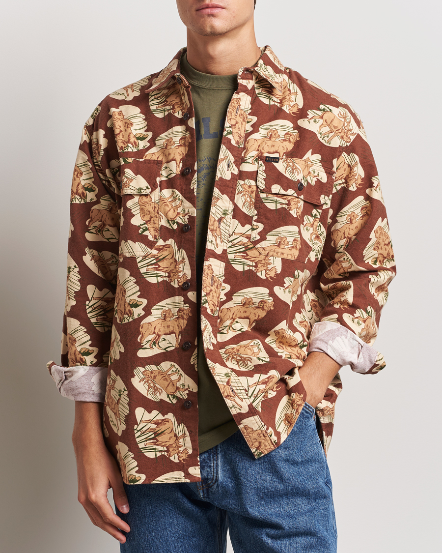 Herren |  | Filson | Field Flannel Shirt Sorrel Horse/Wildlife