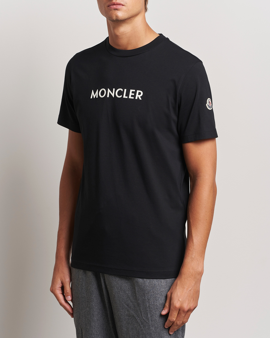 Herren |  | Moncler | Lettering T-Shirt Black