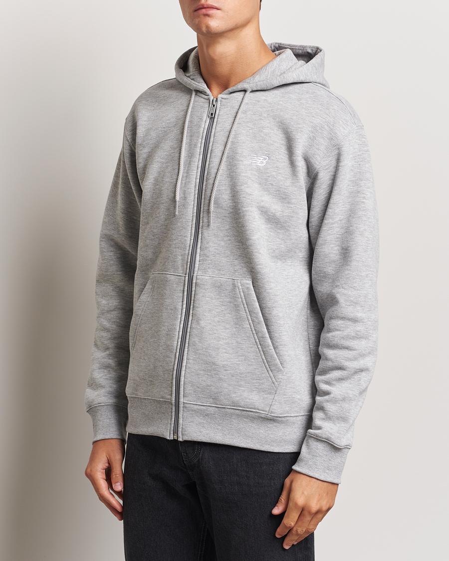 Herren |  | New Balance | Essentials Full Zip Fleece Hoodie Athletic Grey