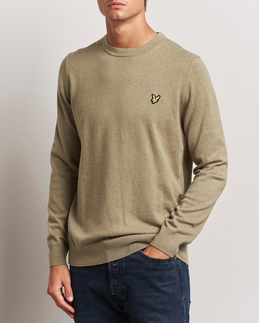 Herren |  | Lyle & Scott | Cotton/Merino Crew Neck Jumper Sage Uniform