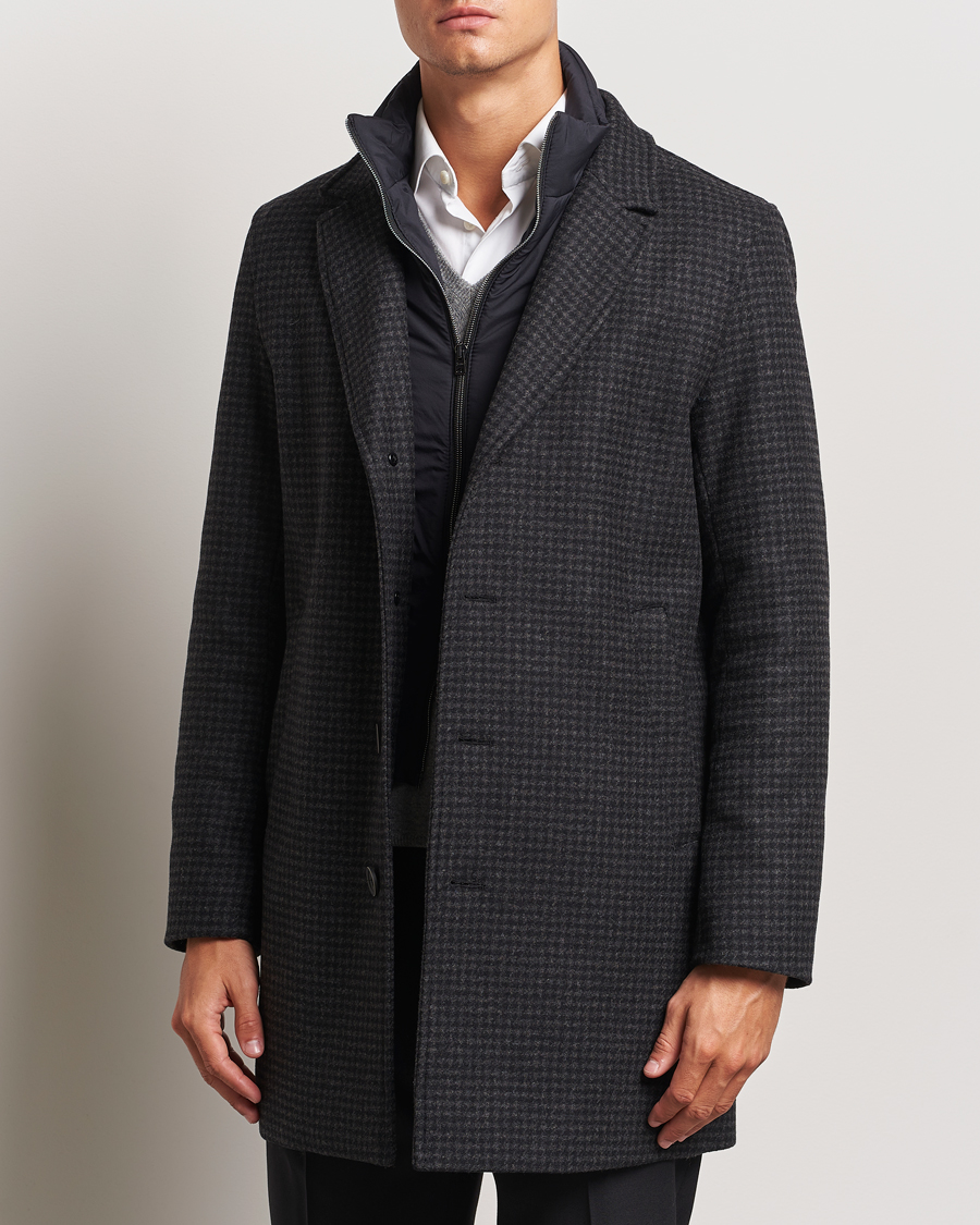 Herren |  | Herno | Wool Zip Coat Charcoal