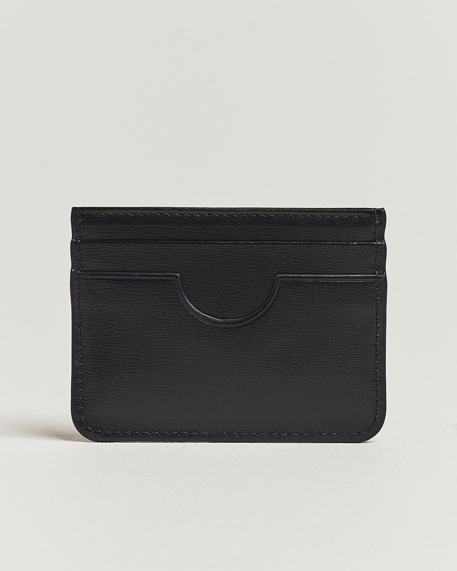 Herren | Geldbörsen | AMI | Tonal Logo Leather Cardholder Black