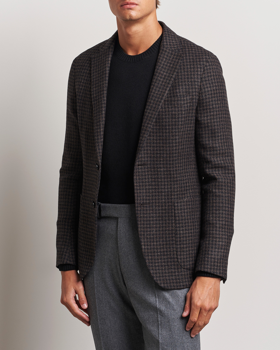 Herren |  | Zegna | Unconstructed Wool/Cashmere Blazer Brown Check