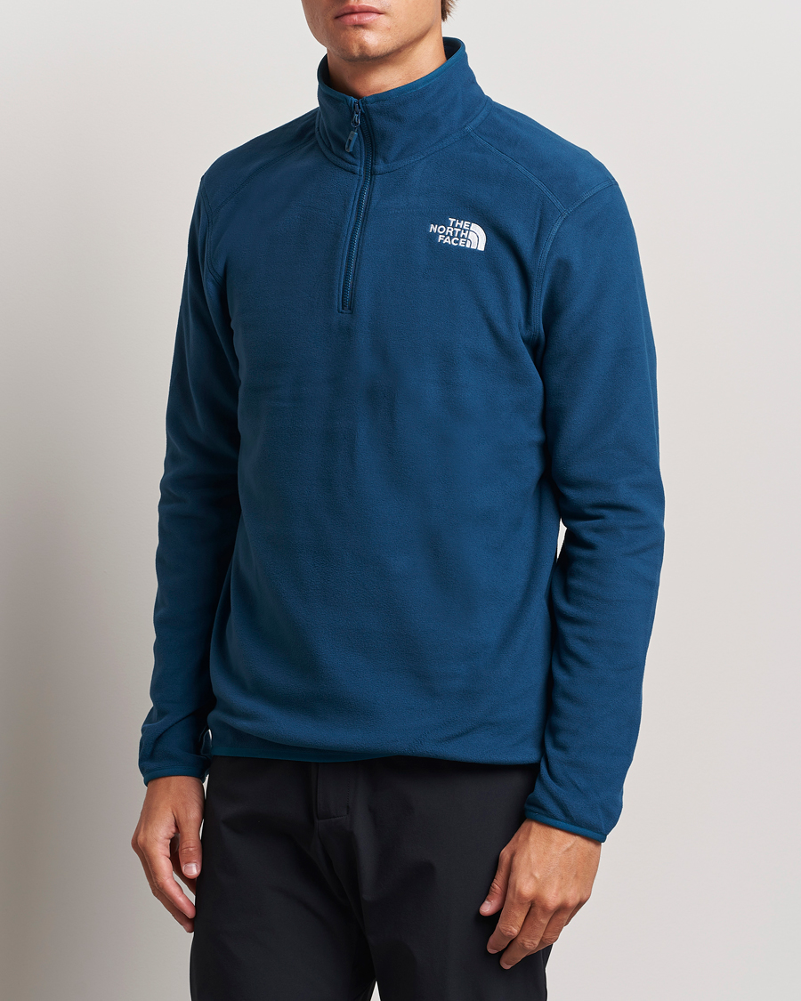 Herren |  | The North Face | 100 Glacier Fleece 1/4 Zip Midnight Petrol