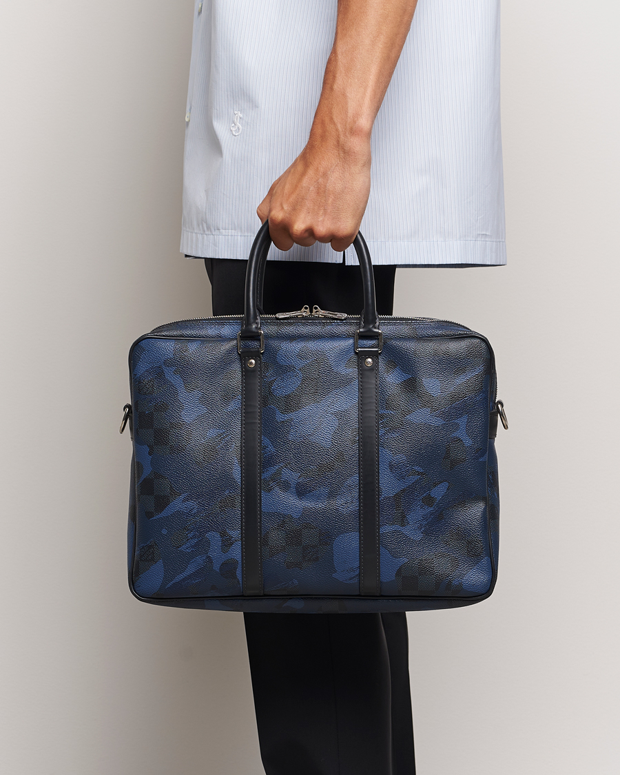 Herren | Pre-Owned & Vintage Bags | Louis Vuitton Pre-Owned | Porte-Documents Voyage Briefcase Navy Blue