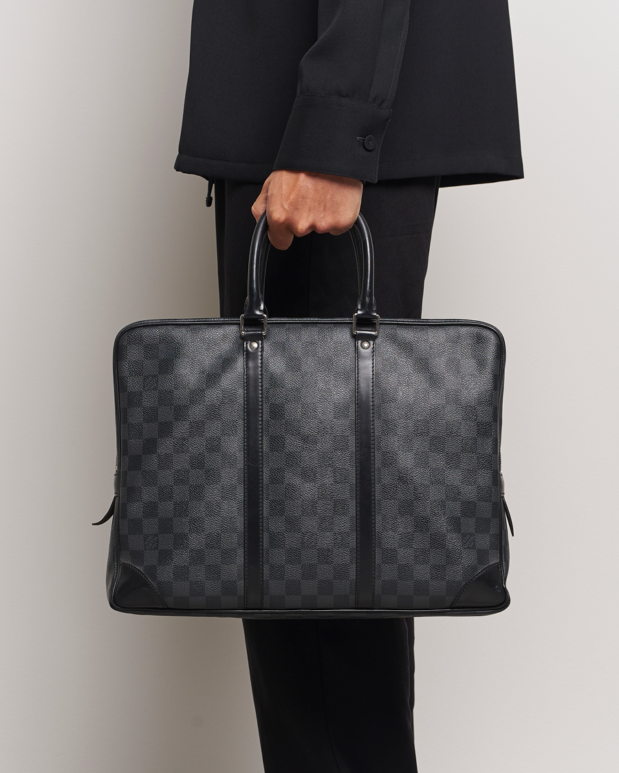 Herren | Pre-Owned & Vintage Bags | Louis Vuitton Pre-Owned | Porte-Documents Voyage Briefcase Damier Graphite